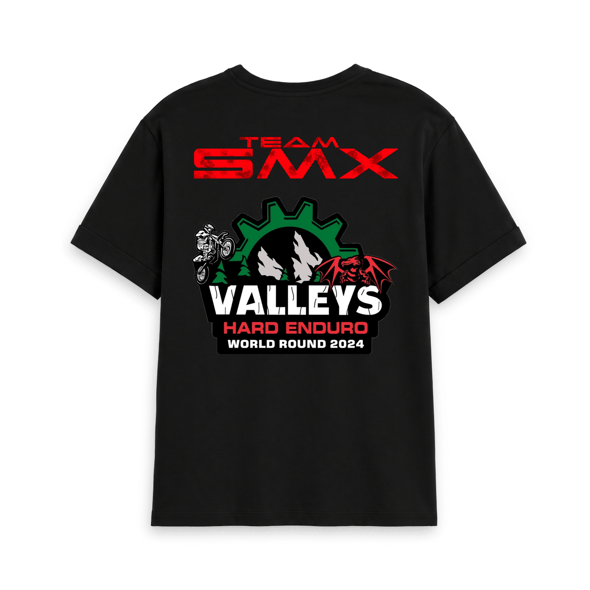 Black Printed T-shirt Back