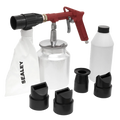 AIR RECIRCULATING SANDBLASTING KIT SEALEY SG10E 4 RUBBER NOZZLES 700G GRIT