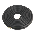15M HEAVY DUTY AIR LINE HOSE 10MM BORE 1/4 BSP FITTINGS