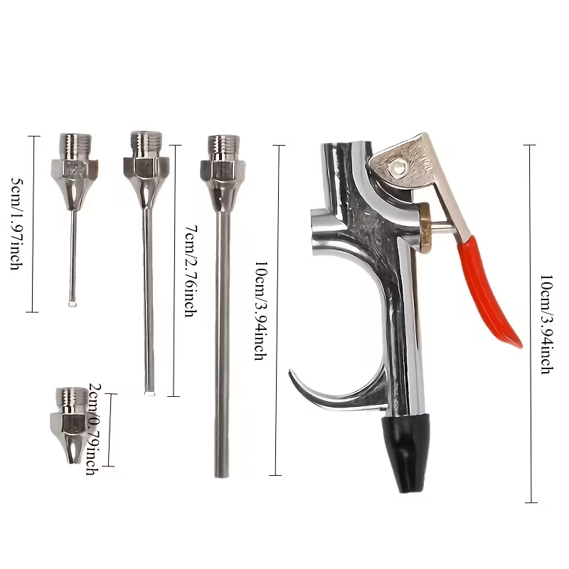 AIR LINE BLOW GUN DIE-CAST 4 NOZZLE JETS