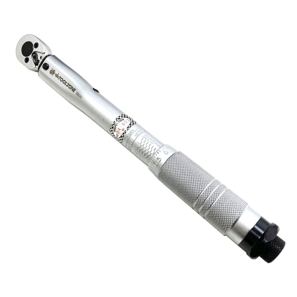 TORQUE WRENCH 1/4 DRIVE 5-25nm CALIBRATION CERTIFICATE LOCKING NUT - TOOLZONE KDPSS029