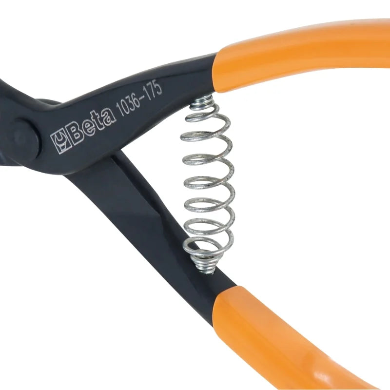 External Circlip Pliers Straight Pattern PVC Handles 140mm - Beta Tools 1036 140X13