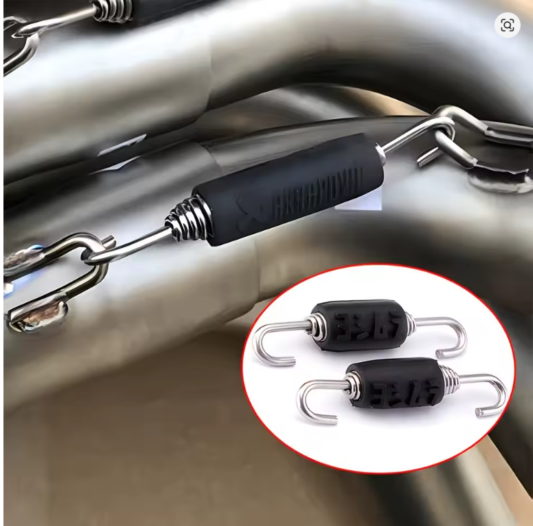 EXHAUST SPRINGS 2 PCS ANTI VIBRATION RUBBERS 65mm
