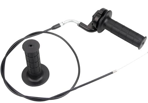TWIST THROTTLE WITH CABLE AND CLAMP SET 7/8 22mm