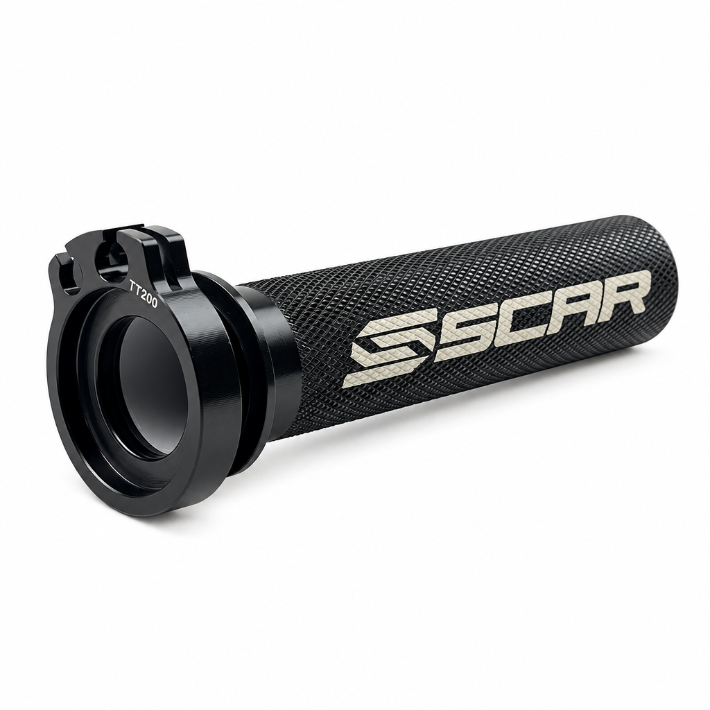 ALUMINIUM THROTTLE TUBE WITH BEARING BLACK 02-26 HONDA CRF R RX X L RL 250 450 SCAR TT200BK
