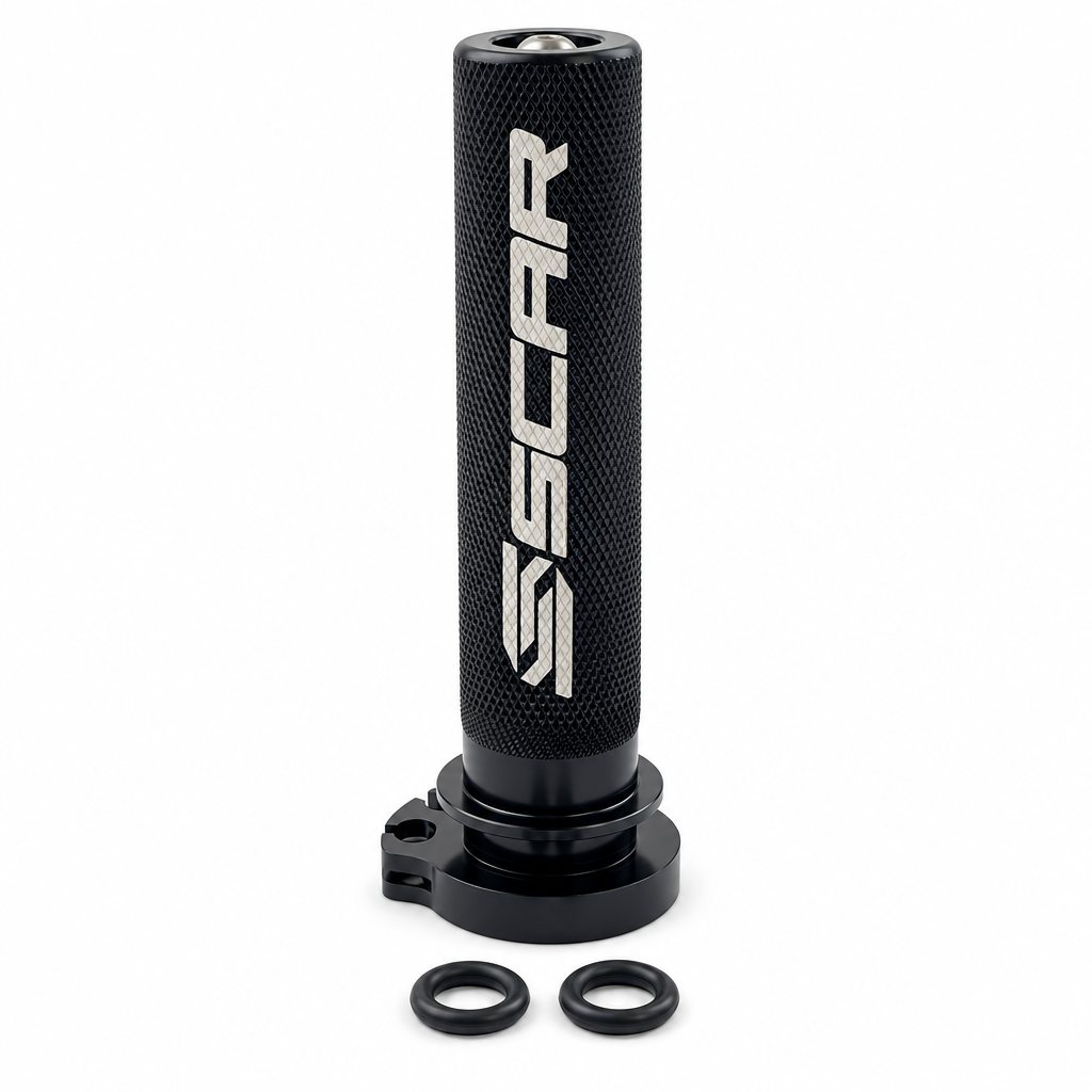 ALUMINIUM THROTTLE TUBE WITH BEARING BLACK 02-26 HONDA CRF R RX X L RL 250 450 SCAR TT200BK