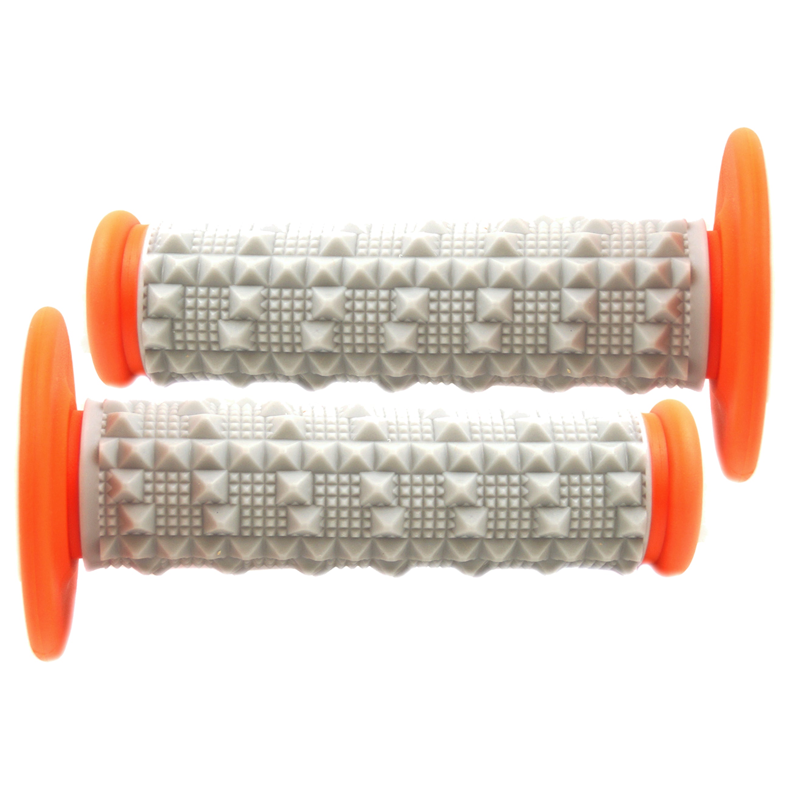 DUAL COMPOUND GRIPS ORANGE X2R DIAMOND HALF WAFFLE SCAR GDDOR