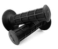 GRIPS FULL WAFFLE BLACK, ID SIZE 22/25mm CR CRF XR YZ WR TTR KX KLX RMZ RMX RM TC TE FC FE ATV Enduro Motocross Dirt Pit Bike
