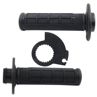 LOCK ON GRIP SET KX RM YZ, HALF WAFFLE SOFT BLACK, ODI STYLE, FIR -
