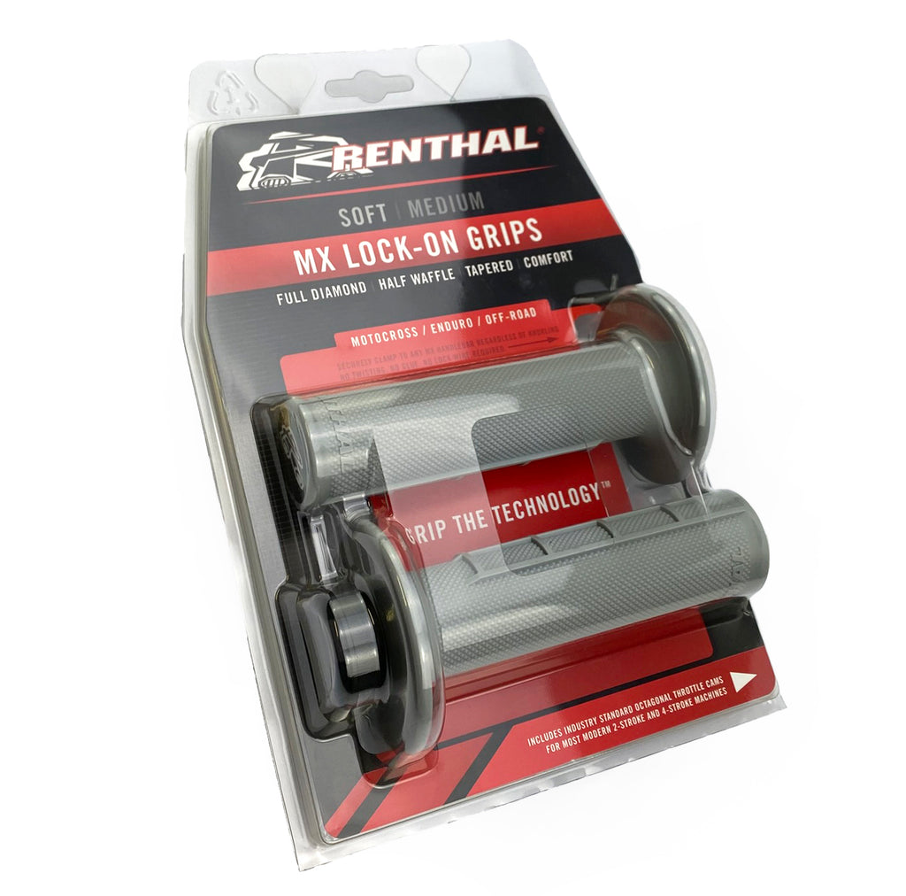 LOCK ON GRIPS RENTHAL HALF WAFFLE, SOFT G234