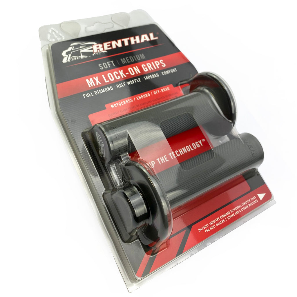 LOCK ON GRIPS RENTHAL HALF WAFFLE, MEDIUM G235