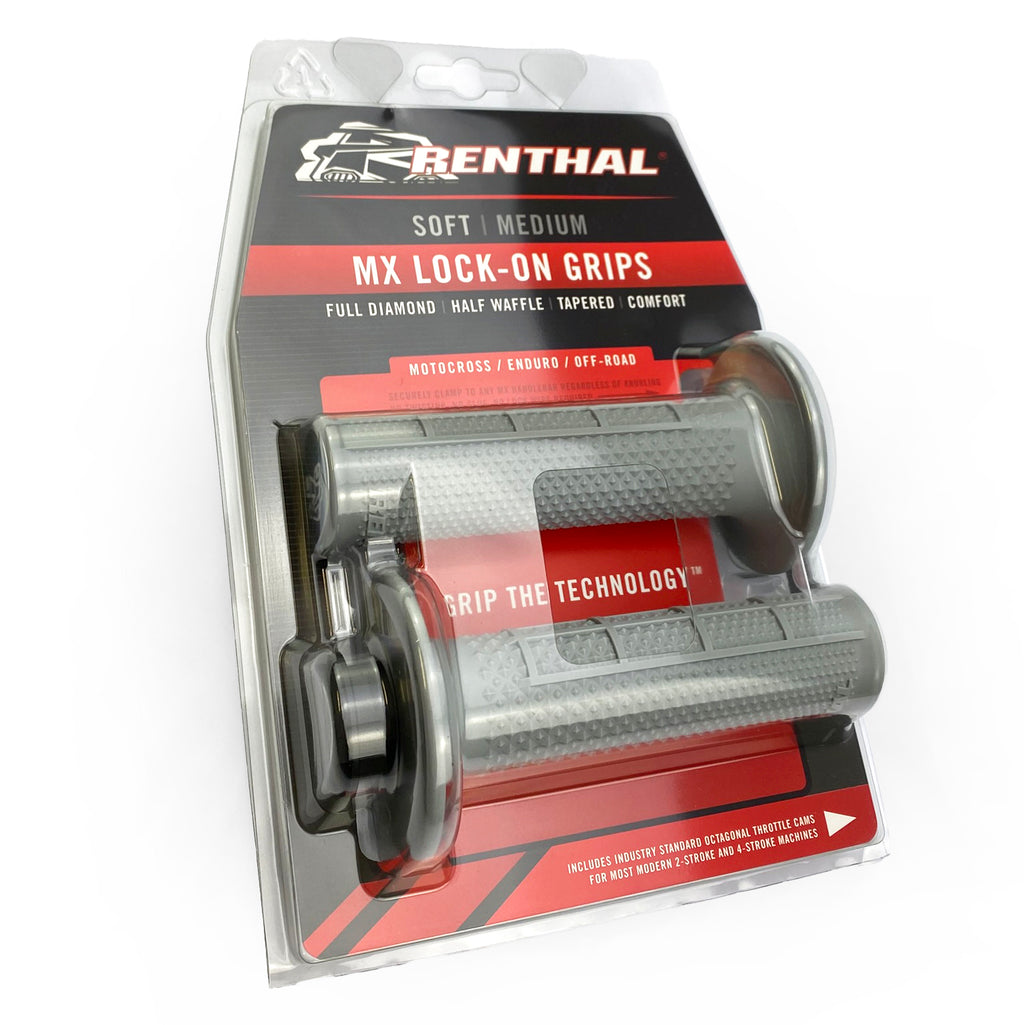 LOCK ON GRIPS RENTHAL TAPARED/HALF WAFFLE, SOFT G238
