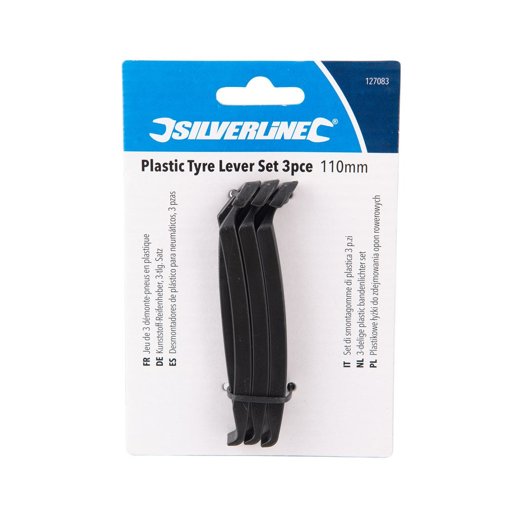 110mm Plastic Bicycle Tyre Lever Set (Pack of 3)