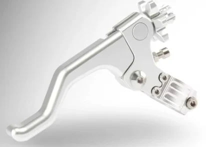 SHORT CLUTCH LEVER BILLET ALUMINIUM BRACKET SILVER