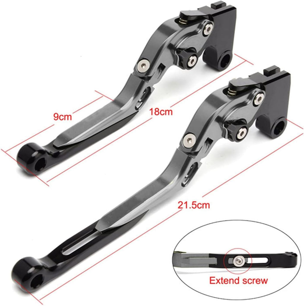 LEVER SET CNC ADJUSTABLE LENGTH FOLDING BRAKE & CLUTCH 11-18 SUZUKI GSX-R 600 750 1000