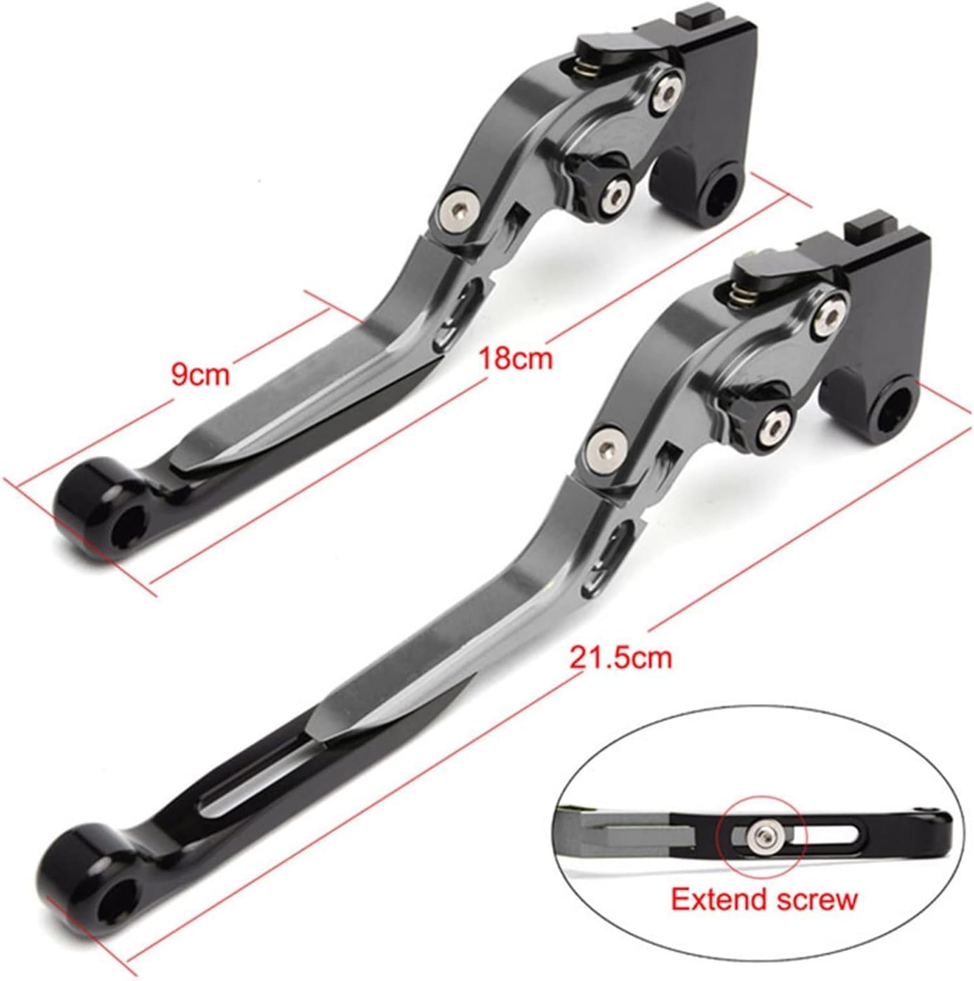 LEVER SET CNC ADJUSTABLE LENGTH FOLDING BRAKE & CLUTCH 11-18 SUZUKI GSX-R 600 750 1000