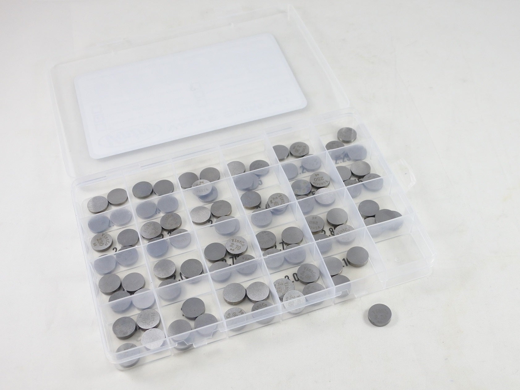 VALVE SHIM KIT 13mm 2.00mm-3.10mm 0.05mm INCREMENTS 4PCS EACH VINTCO 13SHIMKIT