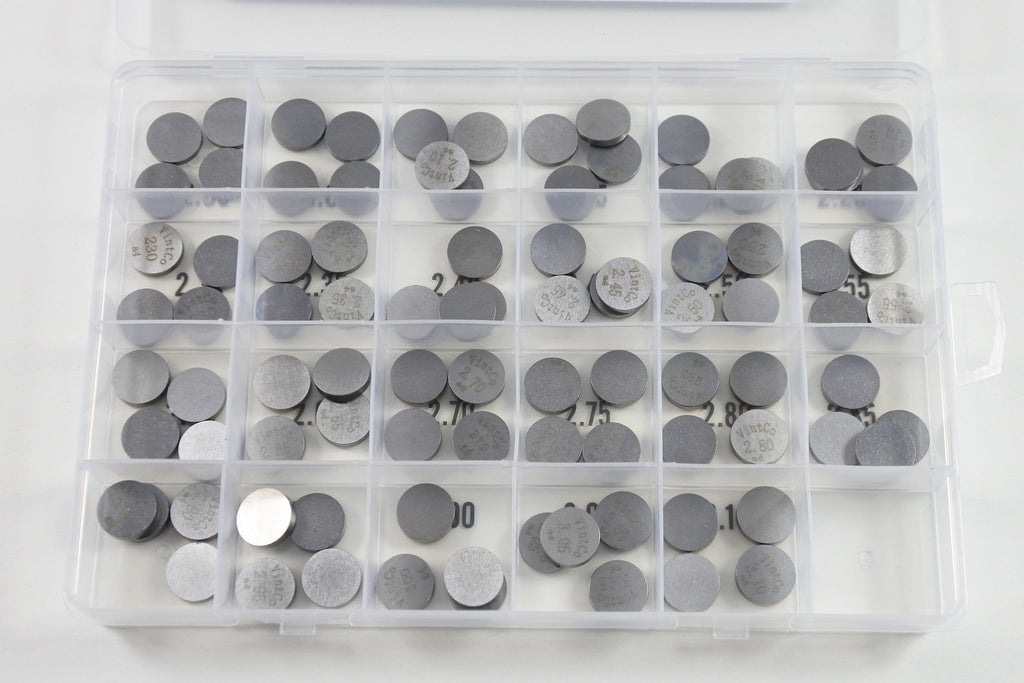 VALVE SHIM KIT 13mm 2.00mm-3.10mm 0.05mm INCREMENTS 4PCS EACH VINTCO 13SHIMKIT
