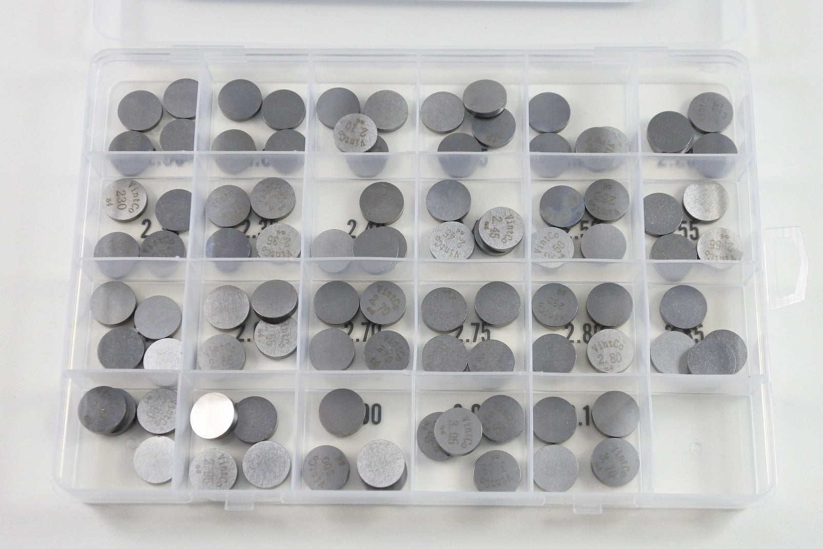 VALVE SHIM KIT 13mm 2.00mm-3.10mm 0.05mm INCREMENTS 4PCS EACH VINTCO 13SHIMKIT