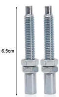2pcs Adjustment M8 Universal Throttle Clutch Brake Cable Adjuster Screw Motorcycle Cable Wire 65mm long