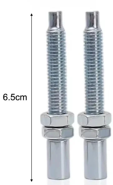2pcs Adjustment M8 Universal Throttle Clutch Brake Cable Adjuster Screw Motorcycle Cable Wire 65mm long