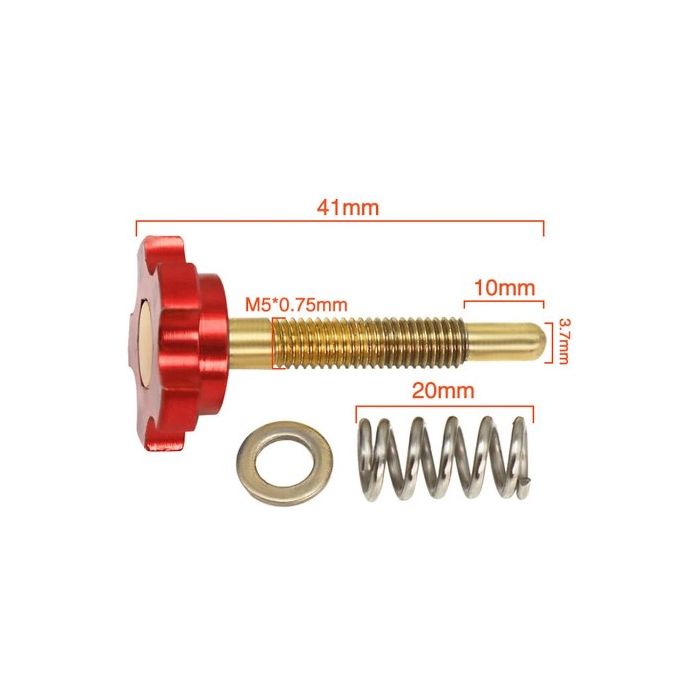 RED CARBURETTOR IDLE SPEED ADJUSTING SCREW