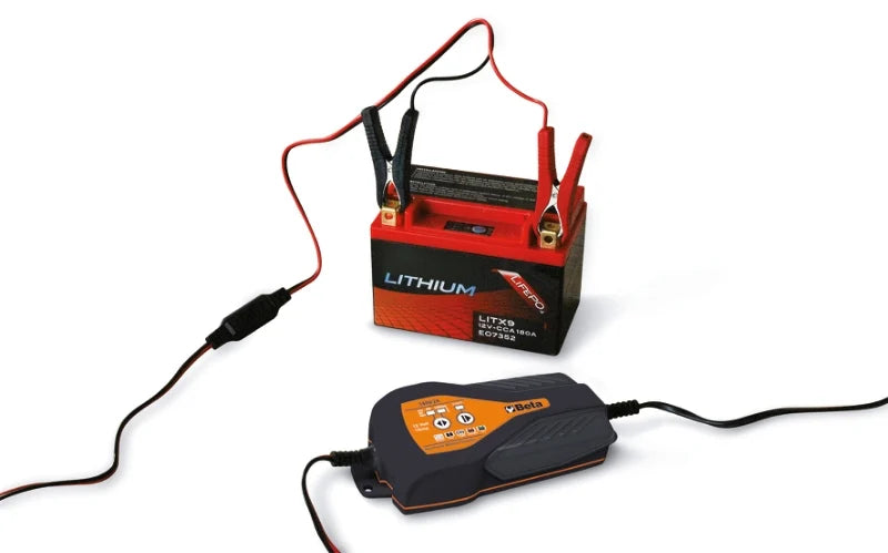 Electronic Motorcycle Battery Charger 12V 1A 2Ah - 40Ah - Beta Tools 1498/2A