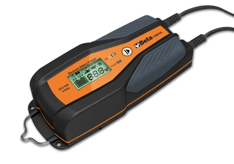 Electronic Car/Motorcycle Battery Charger 6V/12V 1A - 8A 4Ah - 160Ah - Beta Tools 1498/4A