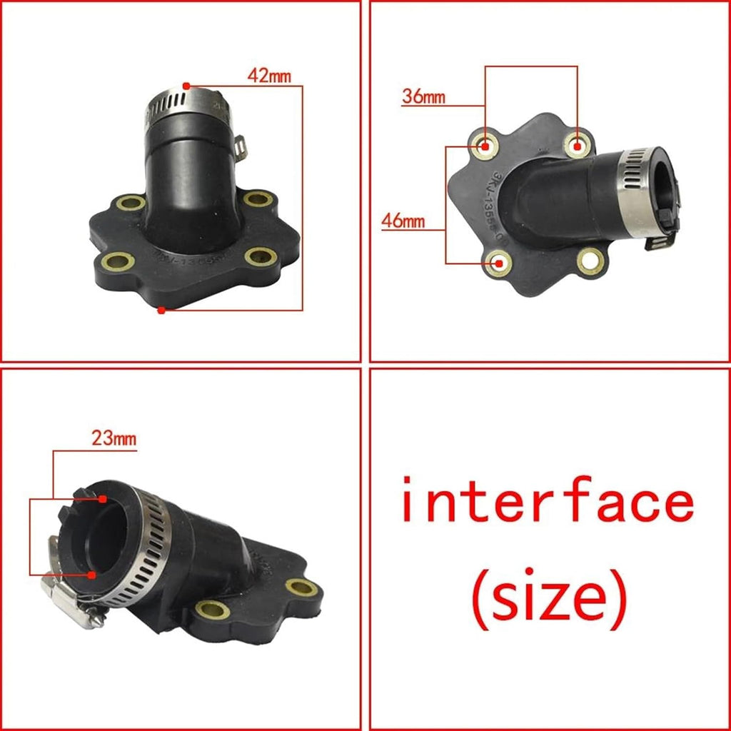CARBURETTOR RUBBER MANIFOLD YAMAHA JOG 3KJ JOGRR YQ50 YN50 CS50 CS50Z CY50 3KJ-13555-01-00