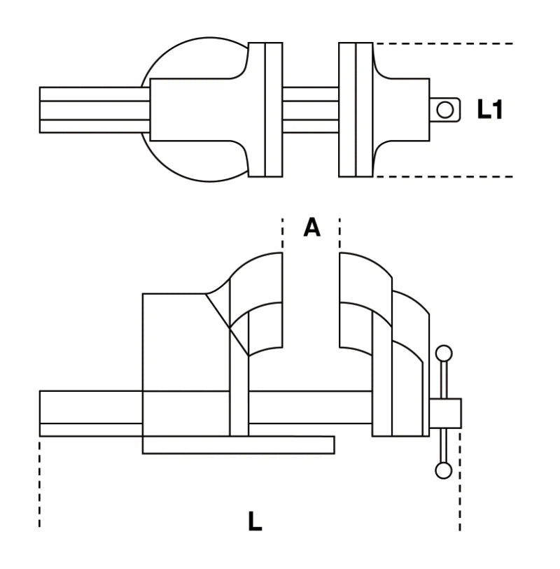 Parallel Bench Vice 125mm Jaws - Beta Tools 1599P 125