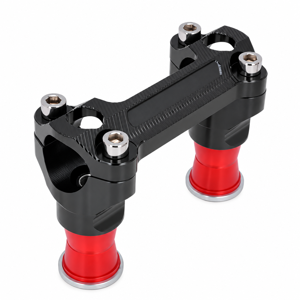 STEERING BAR CLAMP 28.6mm [100mm C-2-C] BLACK