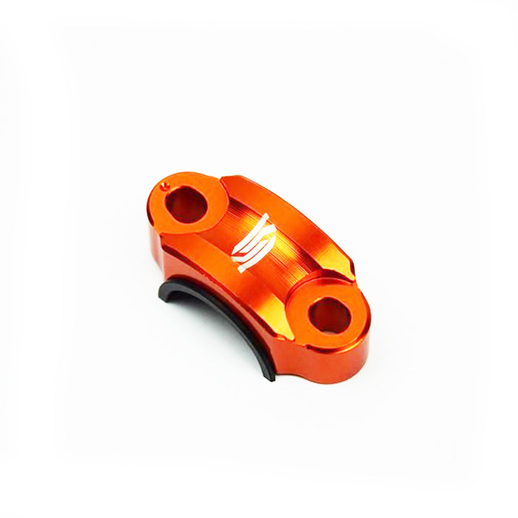 ROTATING HANDLEBAR MOUNTS ORANGE UNIVERSAL CNC ANODISED NYLON SLEEVE SCAR RBC4