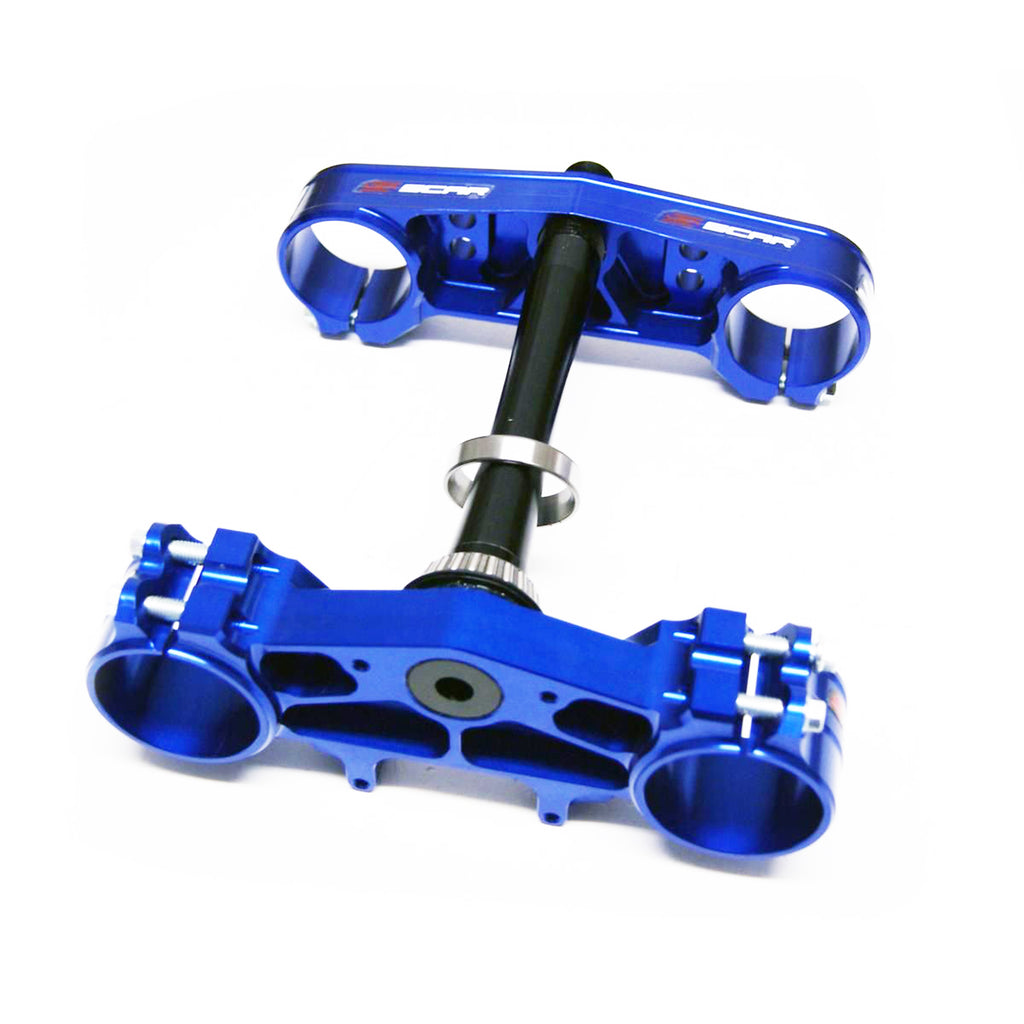 TRIPLE CLAMPS BLUE 21-26 FANTIC XX 125 25mm OFFSET SCAR S1426