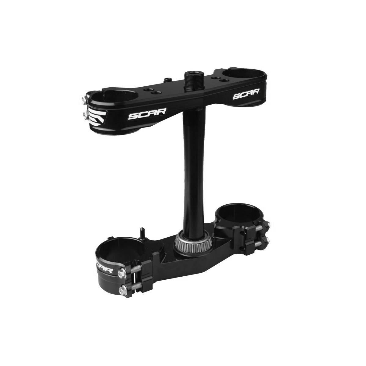 TRIPLE CLAMPS BLACK 06-23 KX 250 450 OFFSET 23mm SCAR S3418