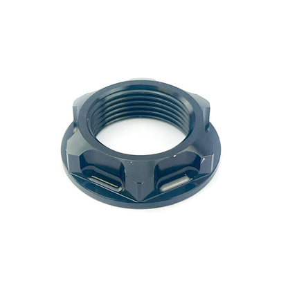 M24x1.50mm STEM NUT EACH BLACK, ALUMINIUM / KX KXF RM RMX DR CR XR, / CNC