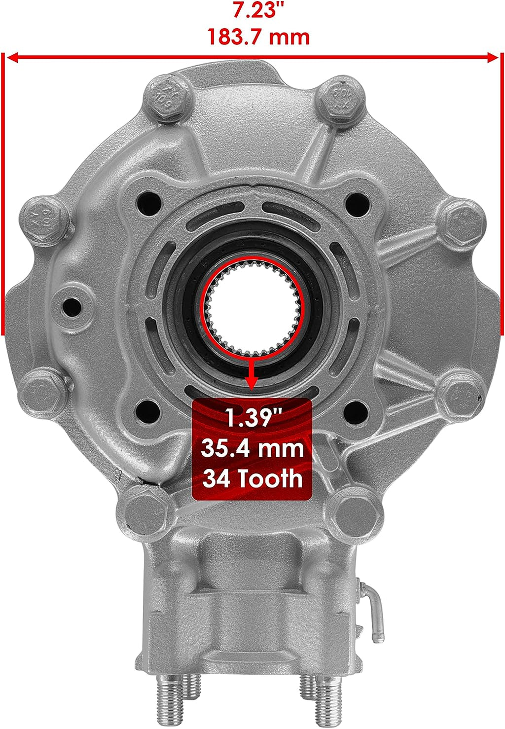 REAR DIFFERENTIAL 88-00 HONDA TRX 300 A FW AN FOURTRAX 2X4 4X4 41300-HM5-A10