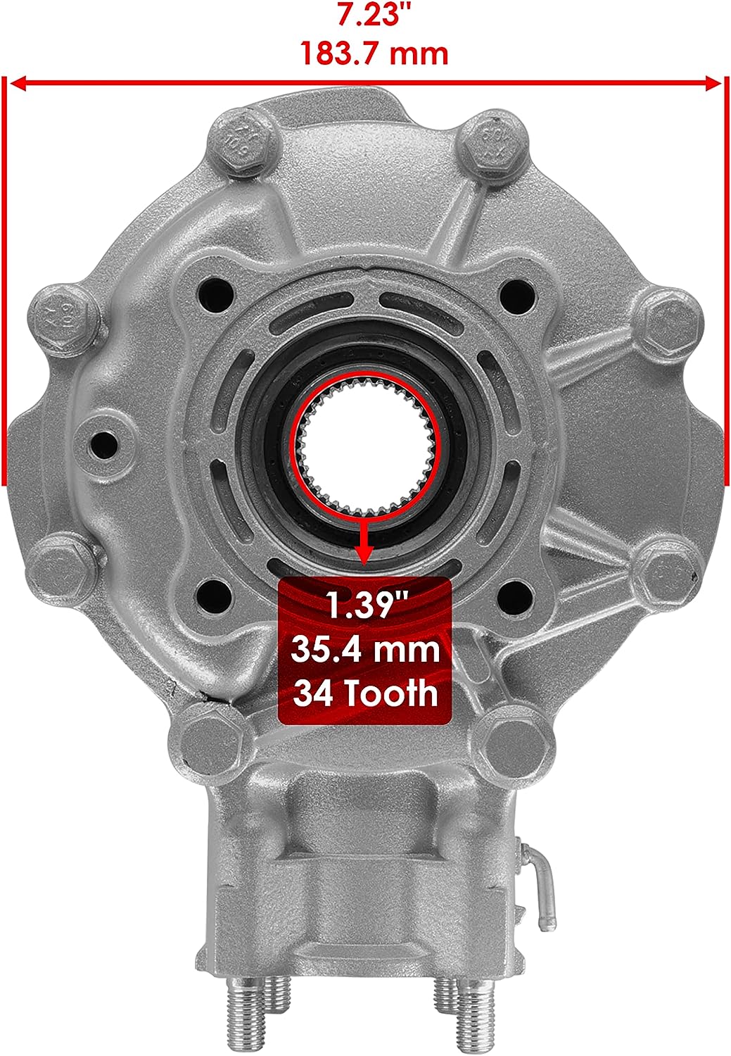 REAR DIFFERENTIAL 88-00 HONDA TRX 300 A FW AN FOURTRAX 2X4 4X4 41300-HM5-A10