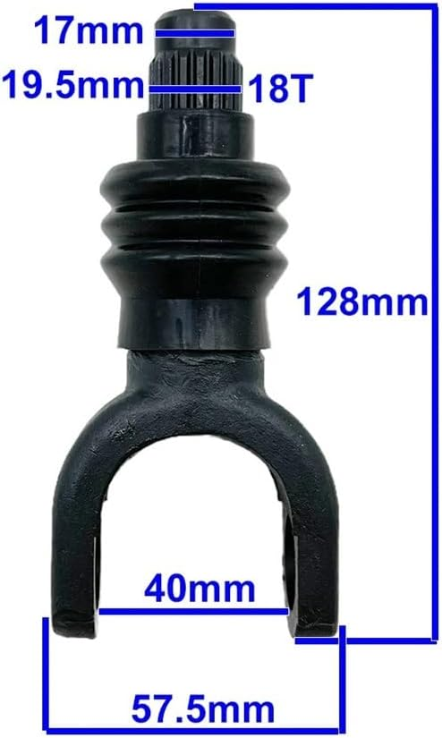 REAR DRIVESHAFT JOINT YOKE KIT 99-23 YAMAHA GRIZZLY KODIAK 350 400 450 IRS 128mm 1D9-46107-00-00