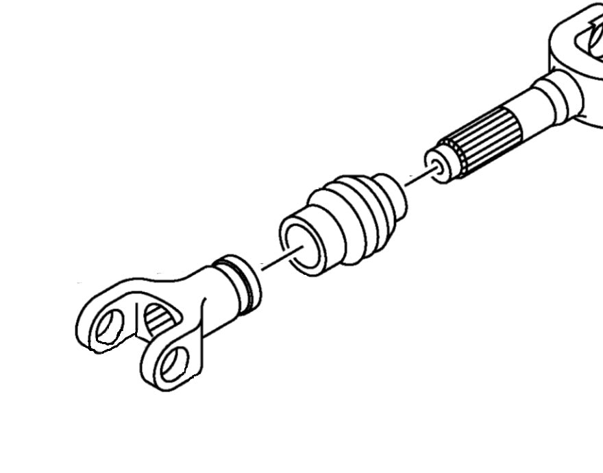 REAR DRIVE SHAFT CROSS JOINT YOKE 11-26 YAMAHA GRIZZLY KODIAK 350 450 1D9-46108-01-00 1D9-46108-00-00