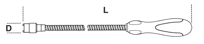 Flexible Magnetic Pick Up Tools 532mm - Beta Tools 1712E/3