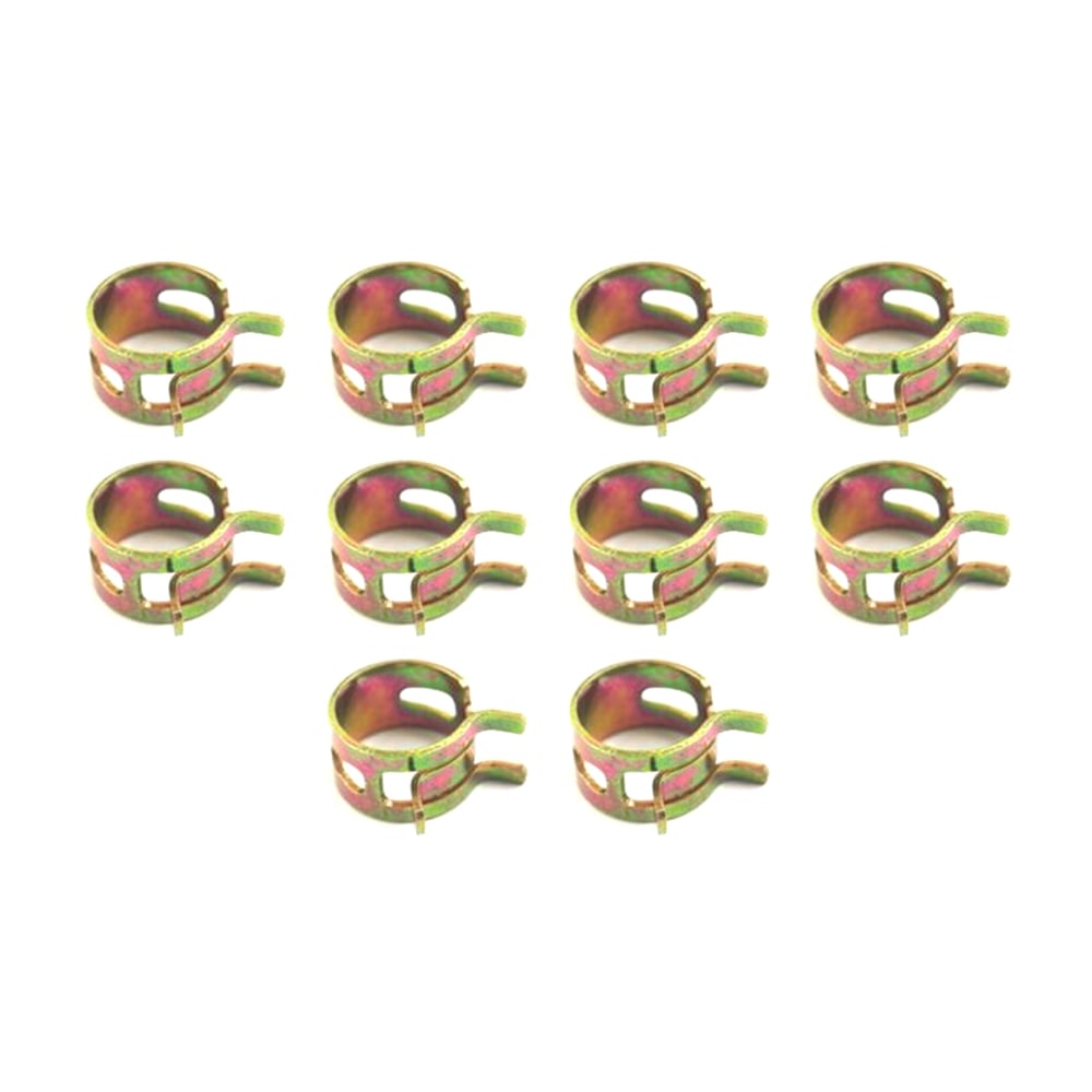 8-10mm STEEL SPRING HOSE CLIPS CLAMPS - PACK OF 10 - SM-07046