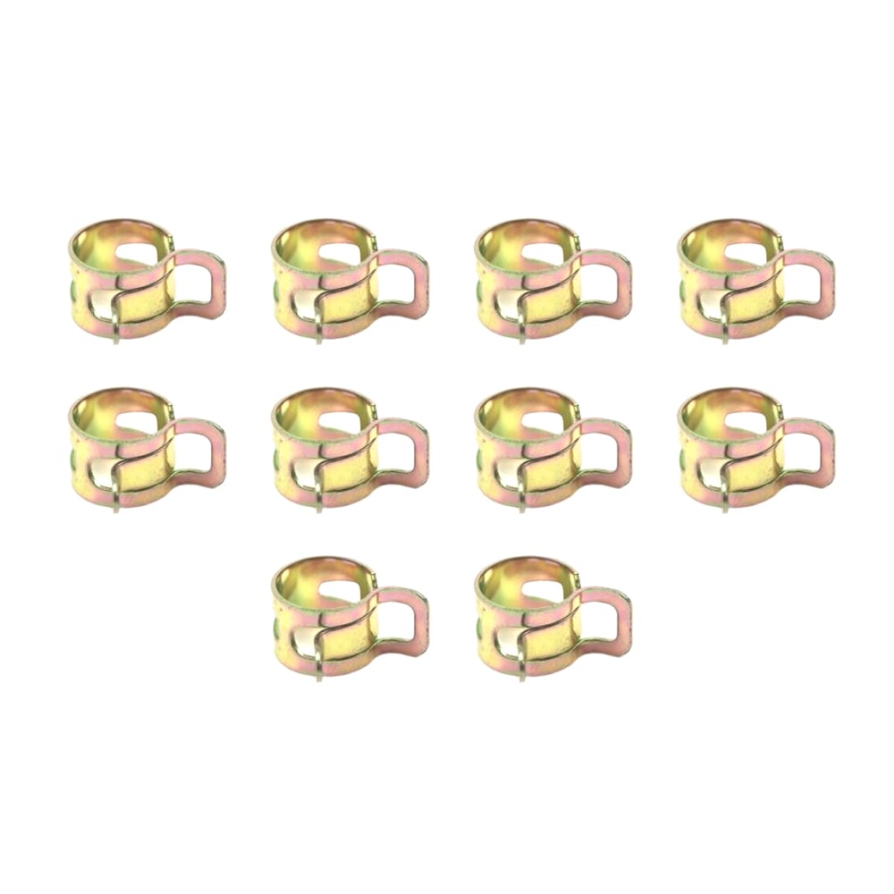 9-13mm STEEL SPRING HOSE CLIPS CLAMPS - PACK OF 10 - SM-07045