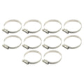 JUBILEE PIPE CLIP 40 - 60mm KALE CLAMP 304 STAINLESS STEEL (PACK OF 10)