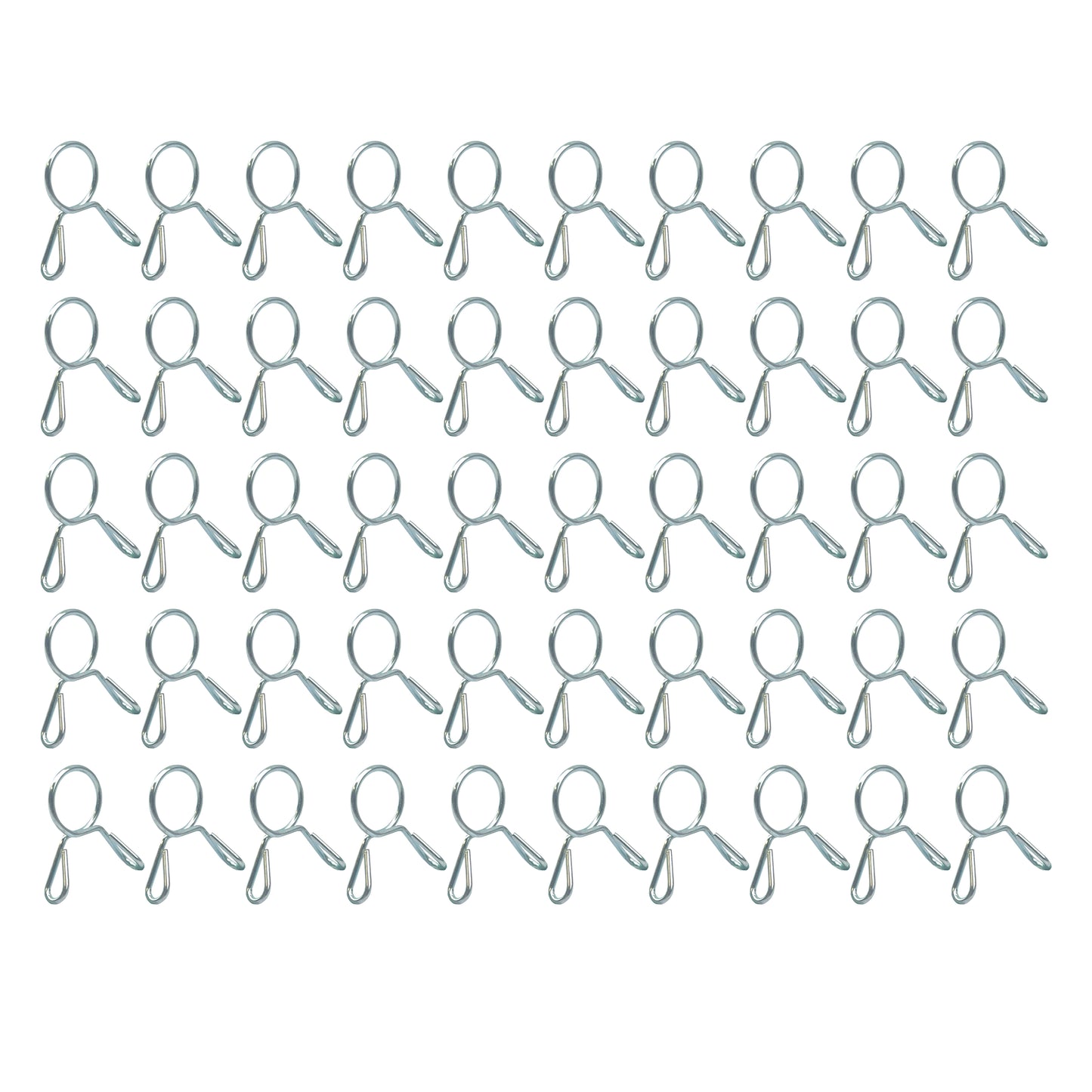 HOSE CLAMP / CLIP ID: 11mm PACK 50, OD PIPE DIA RANGE 11.5MM - 12MM
