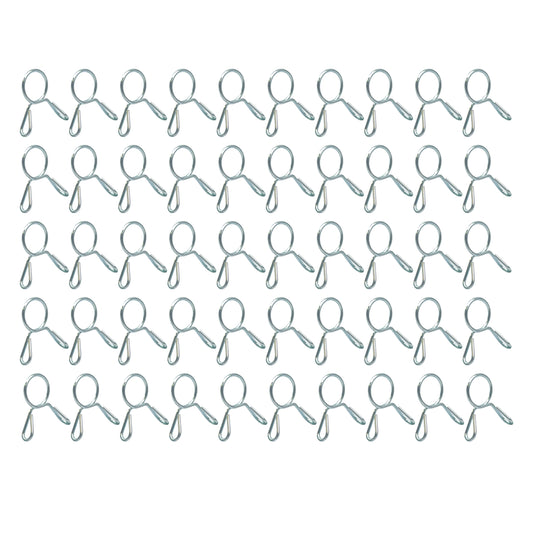 HOSE CLAMP / CLIP ID: 11mm PACK 50, OD PIPE DIA RANGE 11.5MM - 12MM