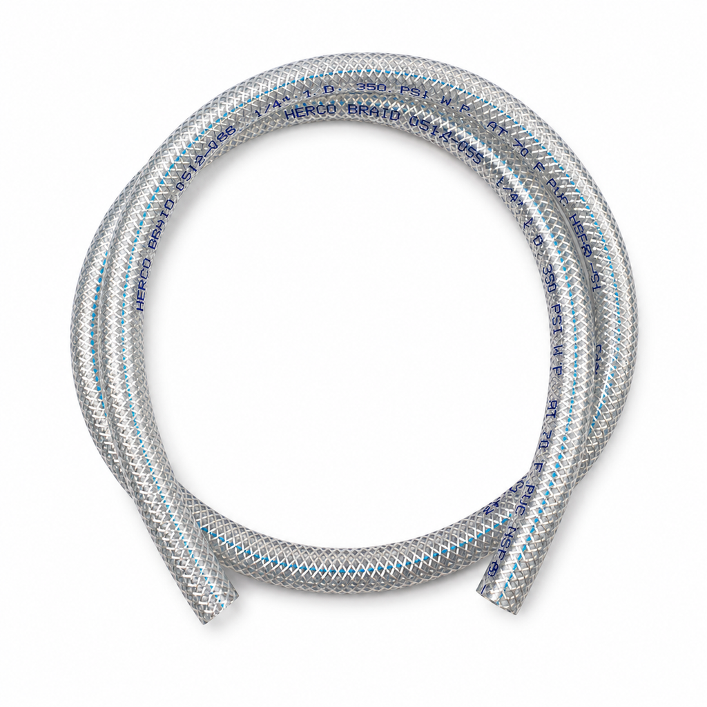 CLEAR PIPE BRAIDED BORE 6 x OD 12.5mm MOTION PRO 12-0059