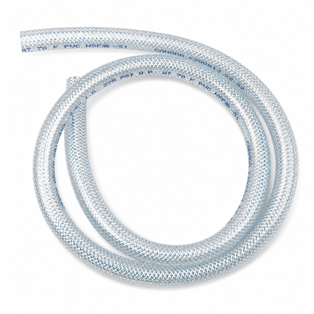 CLEAR PIPE BRAIDED BORE 10 x OD 16mm MOTION PRO 12-0061