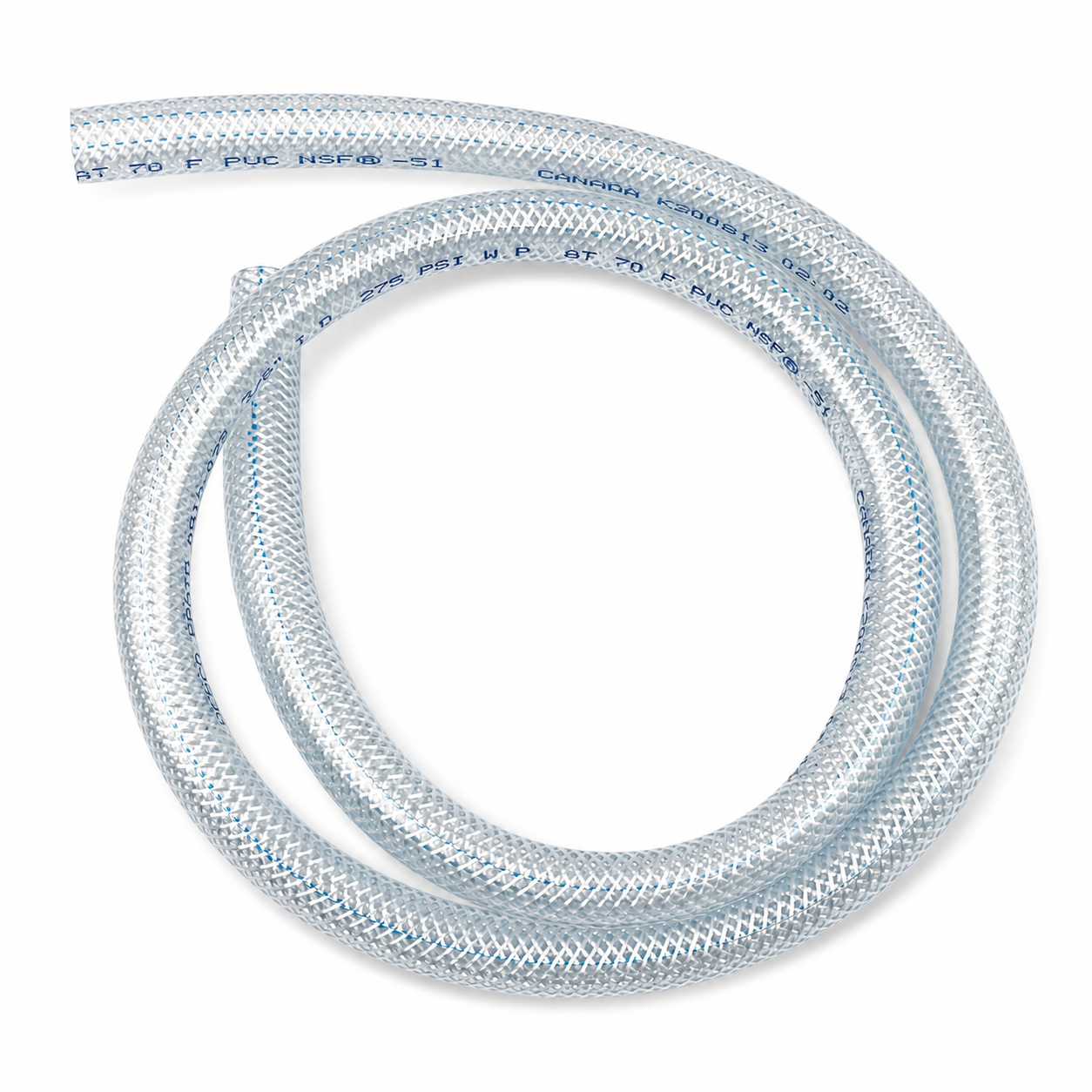 CLEAR PIPE BRAIDED BORE 10 x OD 16mm MOTION PRO 12-0061