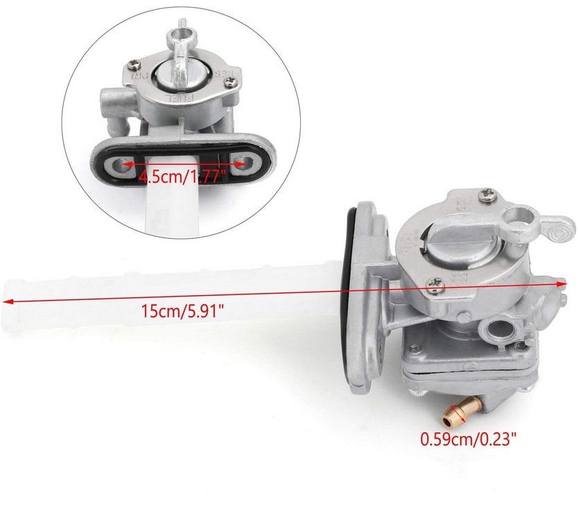 FUEL PETCOCK TAP 1977 - 1981 SUZUKI GS 750 850 1000 44300-45050 44300-45011
