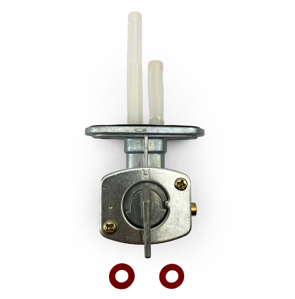 FUEL TAP UNIVERSAL WITH RESERVE M6 34 mm CENTRES 90° RIGHT REAR OUTLET OS003